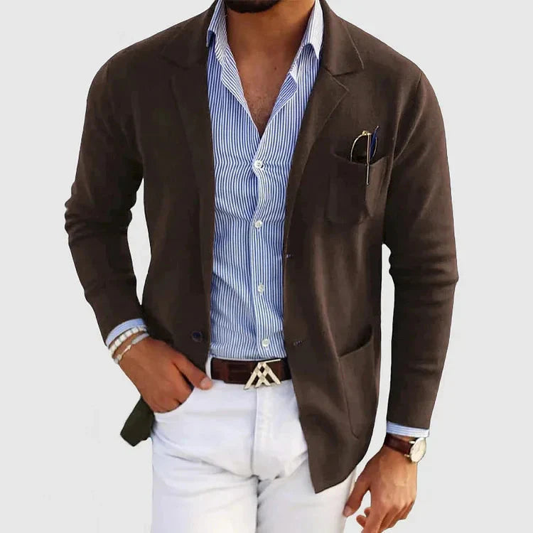 Men’s Casual Blazer Jacket-Men's Blazers-Calvaro-ByCalvaro