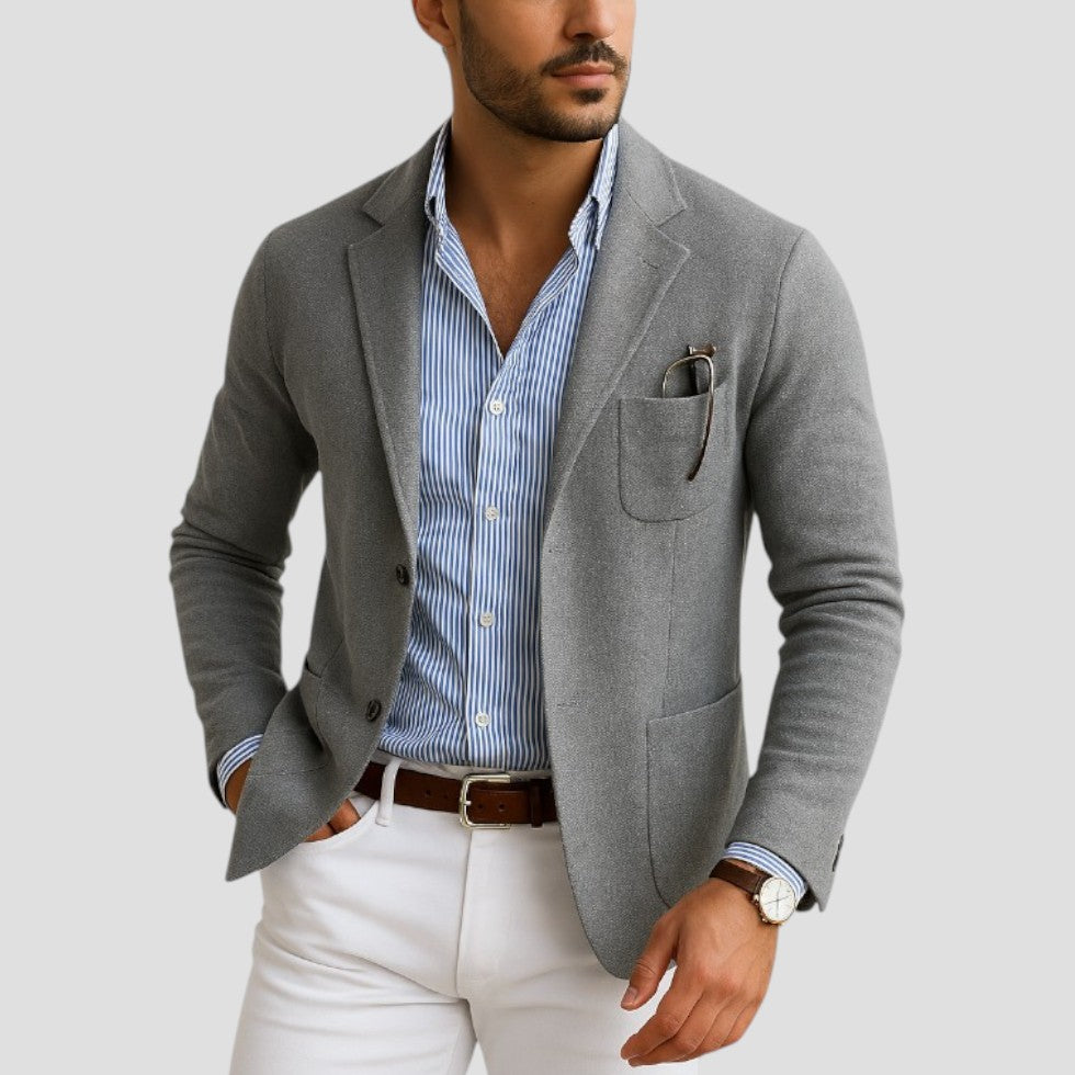 Men’s Casual Blazer Jacket-Men's Blazers-Calvaro-ByCalvaro