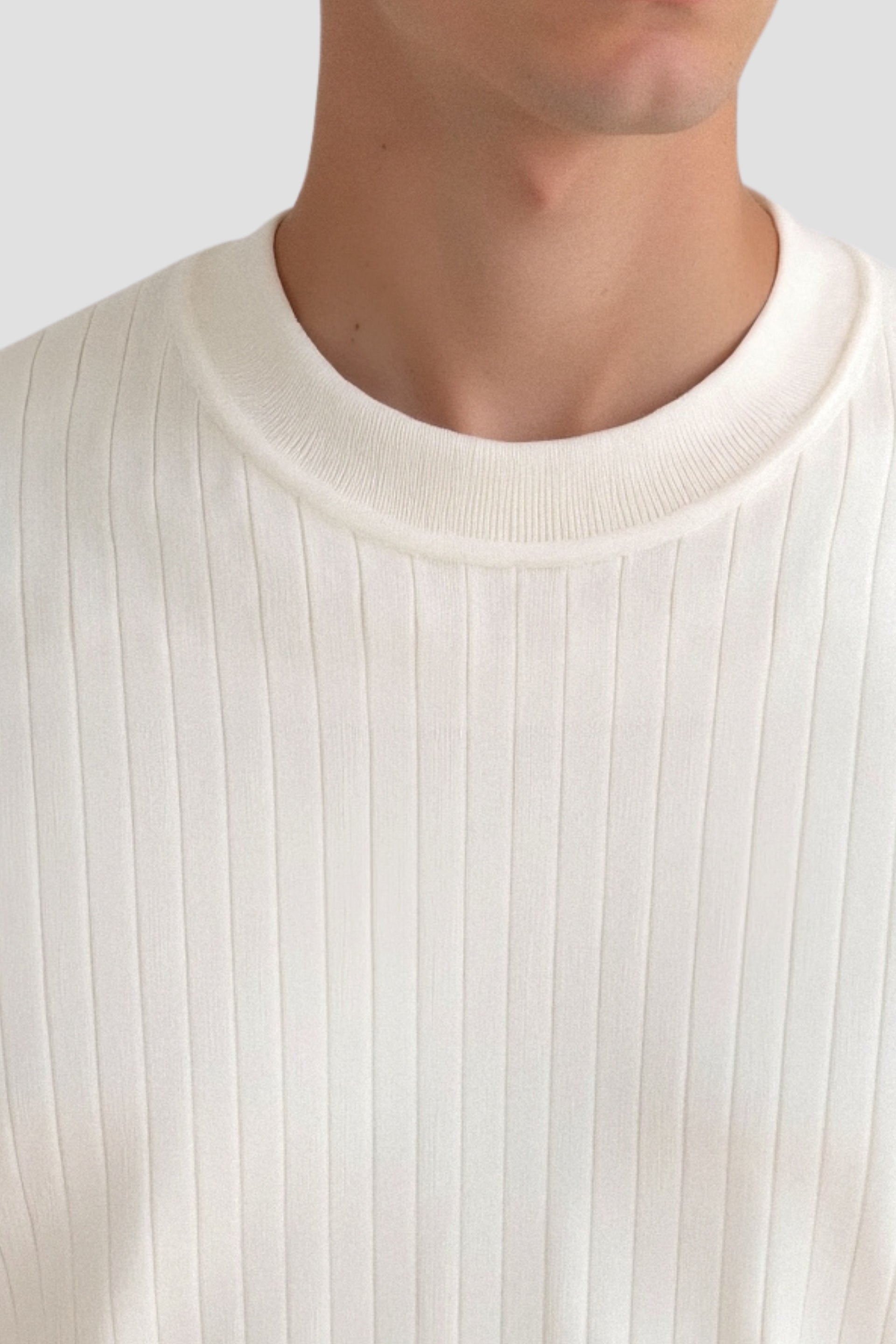 Men’s Casual Ribbed Knit Sweater-Men's Sweaters-Calvaro-ByCalvaro