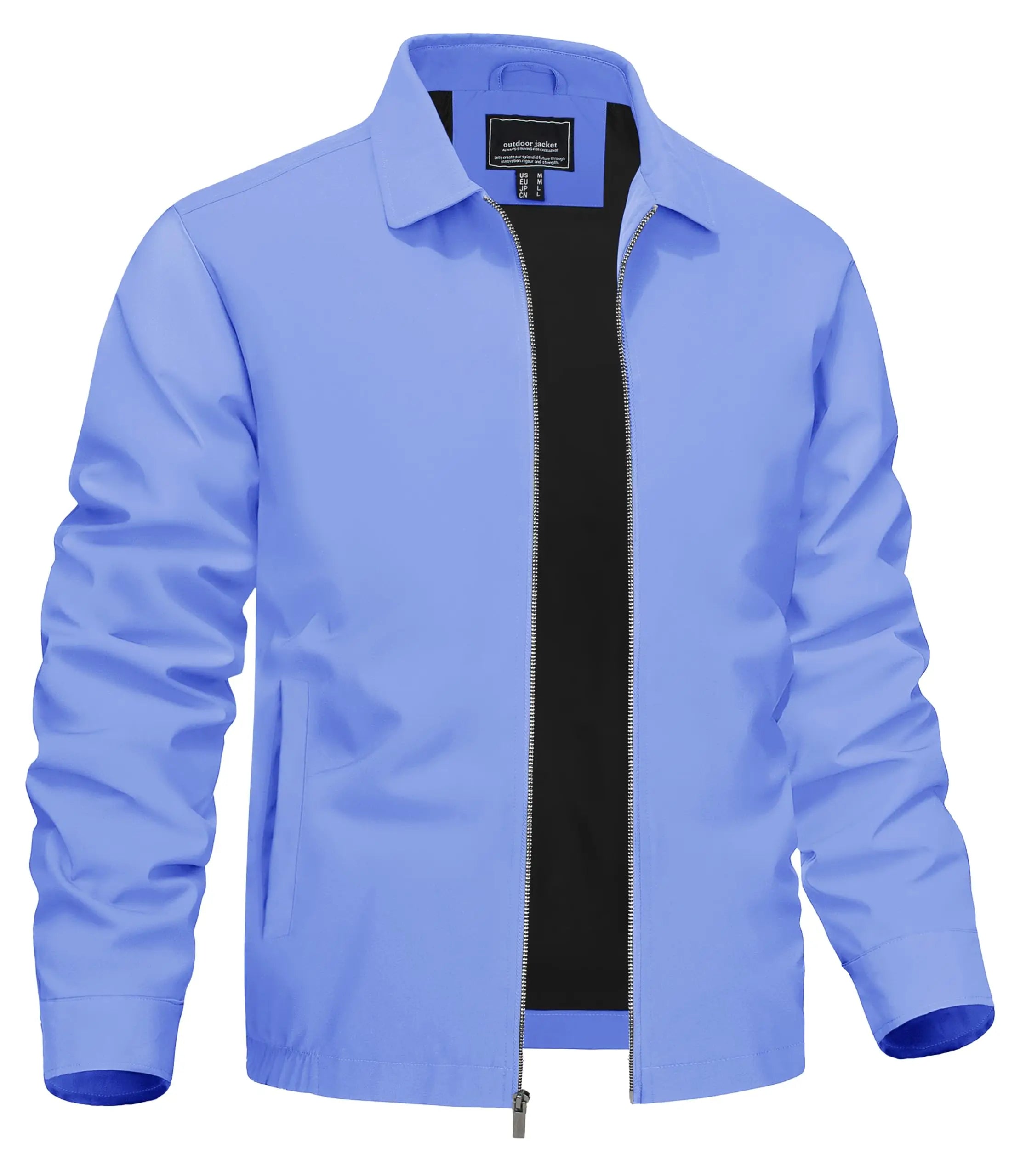 Men's Classic Lightweight Jacket with Pockets-Men's Jackets-Calvaro-ByCalvaro