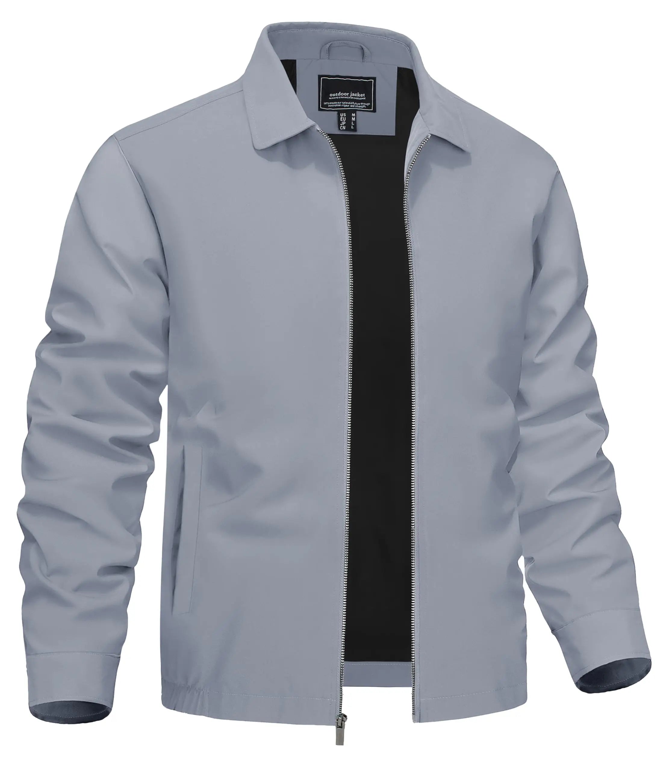Men's Classic Lightweight Jacket with Pockets-Men's Jackets-Calvaro-ByCalvaro