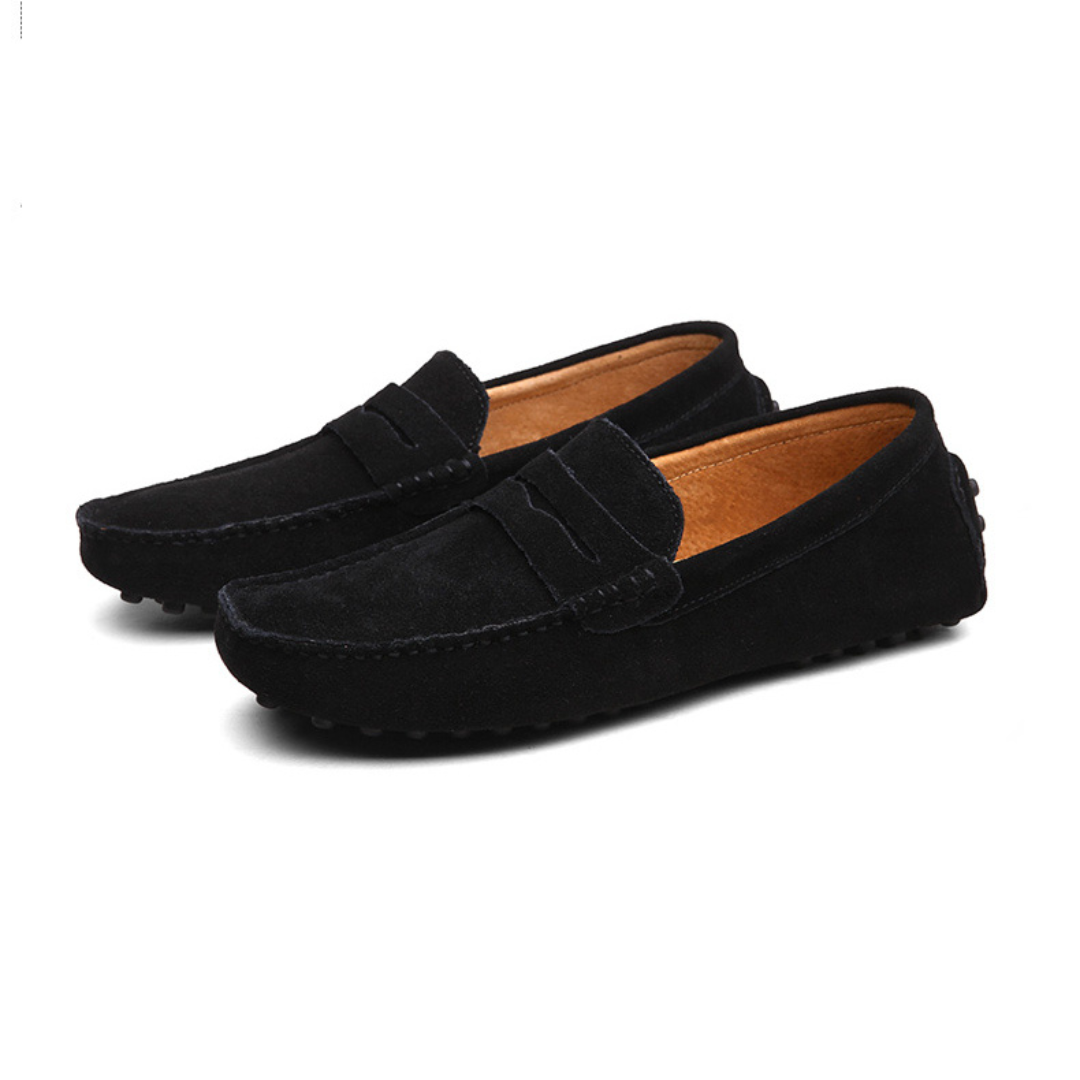 Men’s Classic Moc Toe Slip-On Loafers-Men's Shoes-ByCalvaro-ByCalvaro
