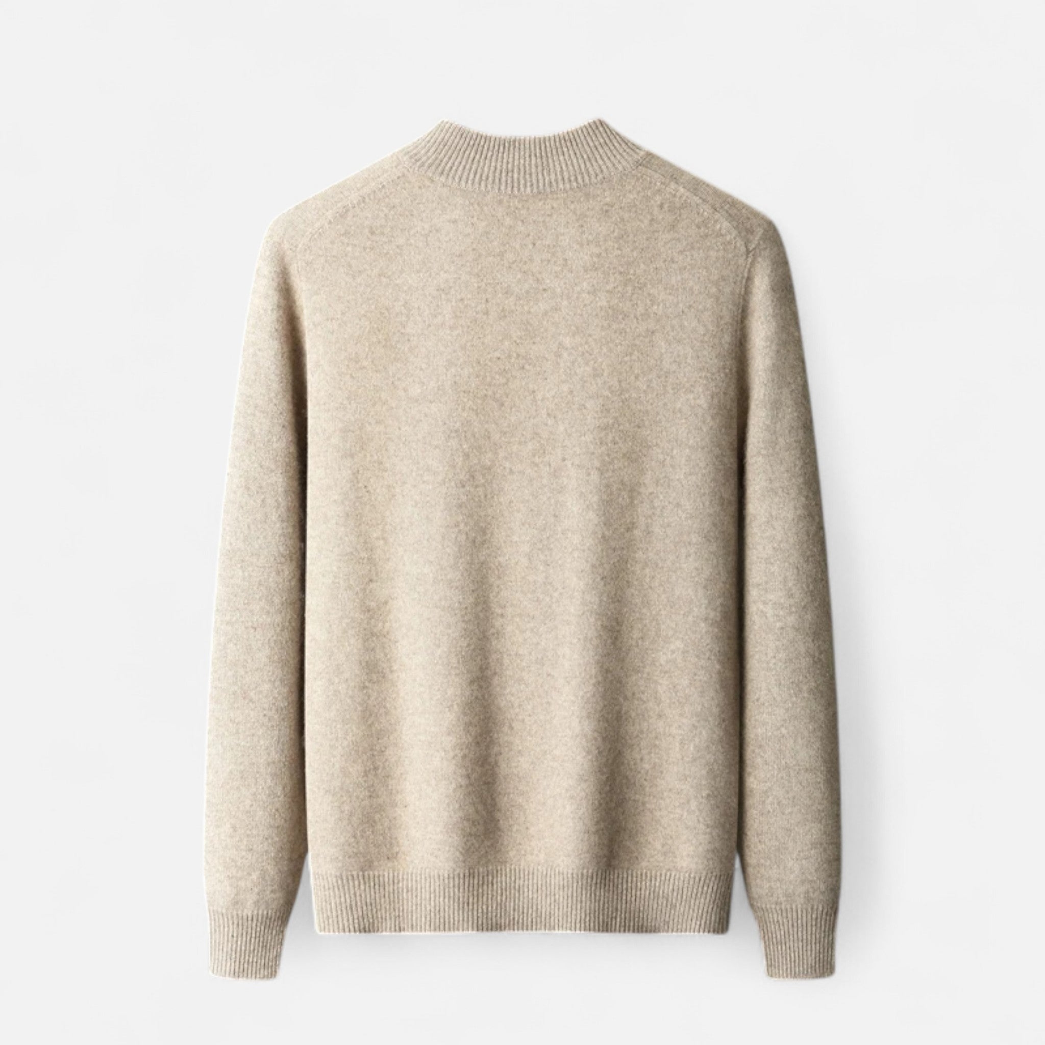 Men’s Classic Zip Cardigan Mock Collar-Cardigan-Calvaro-ByCalvaro