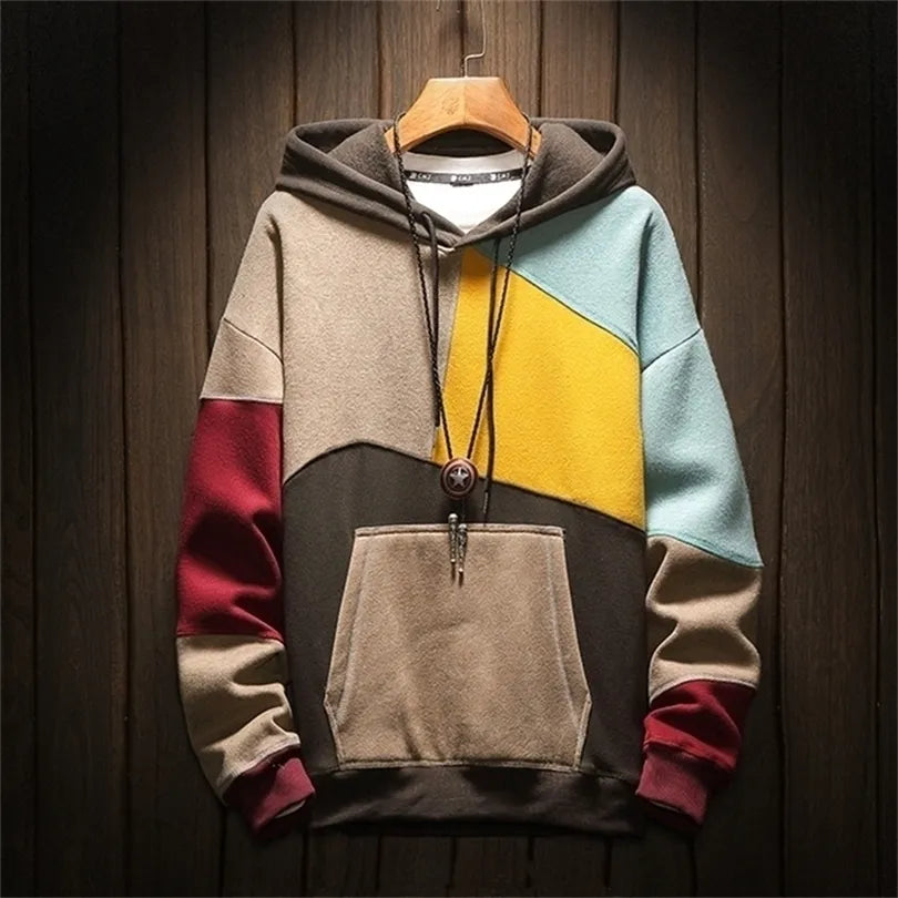 Men’s Hoodie Bold Comfort Design-Sweaters-Calvaro-Brown-S-ByCalvaro
