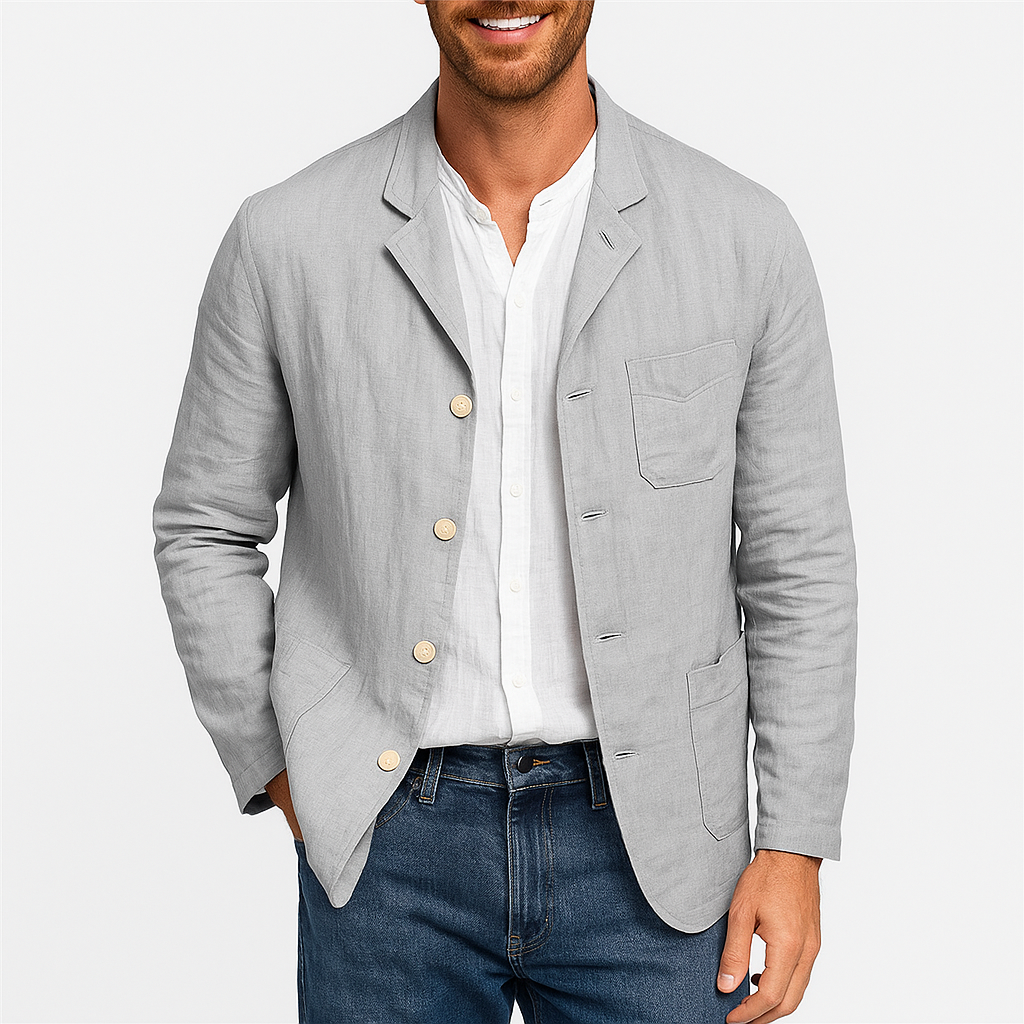 Men's Lightweight Smart Casual Blazer-Blazers-Calvaro-ByCalvaro