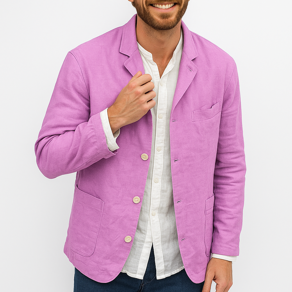 Men's Lightweight Smart Casual Blazer-Blazers-Calvaro-ByCalvaro