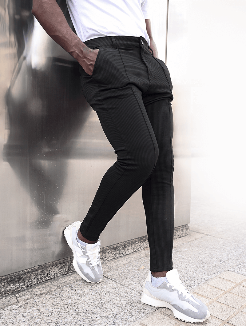 Men's Modern Fit Cargo Pants-Trousers-Calvaro-ByCalvaro