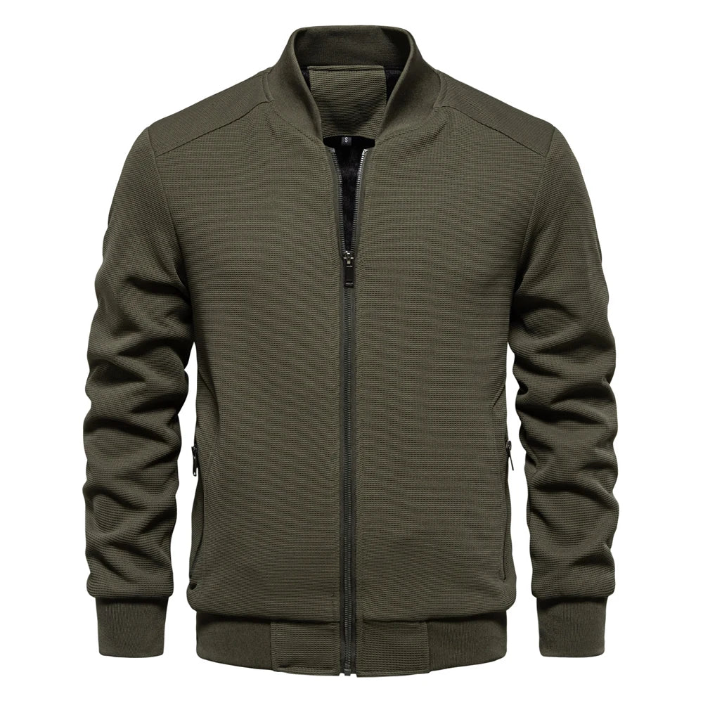 Men’s Refined Casual Jacket-Jackets-Calvaro-Army Green-S-ByCalvaro