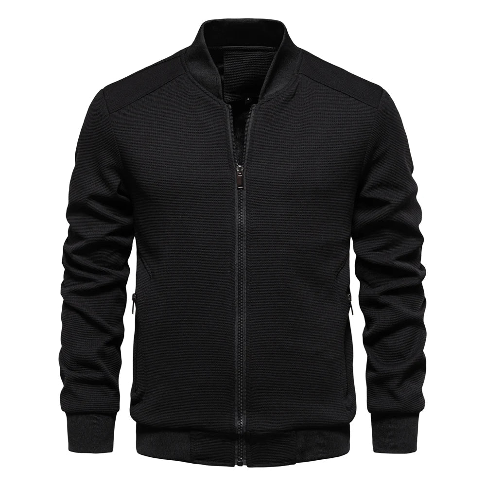Men’s Refined Casual Jacket-Jackets-Calvaro-Black-S-ByCalvaro