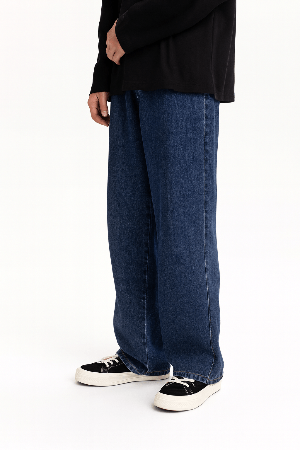 Men’s Relaxed Fit Jeans-Jeans-Calvaro-Navy-S-ByCalvaro