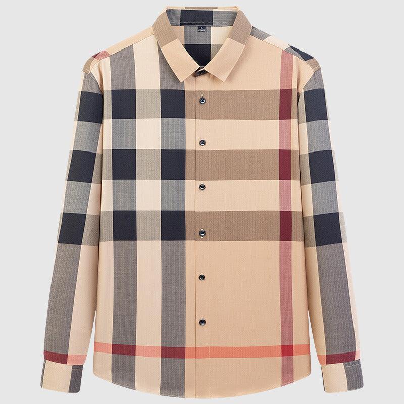 Men’s Retro Plaid Shirt-Shirt-Calvaro-ByCalvaro