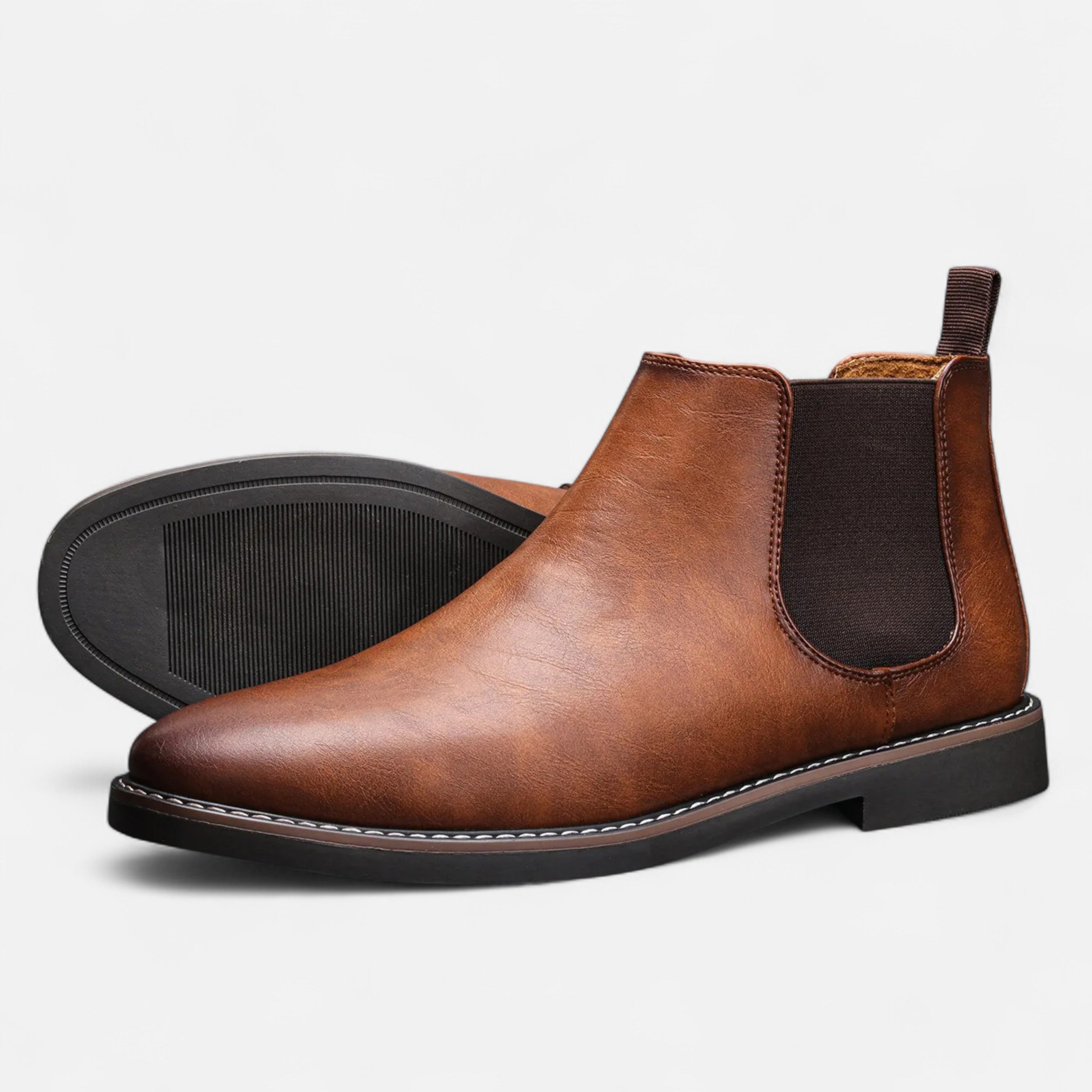 Men’s Retro Style Chelsea Boots-Shoes-Calvaro-ByCalvaro