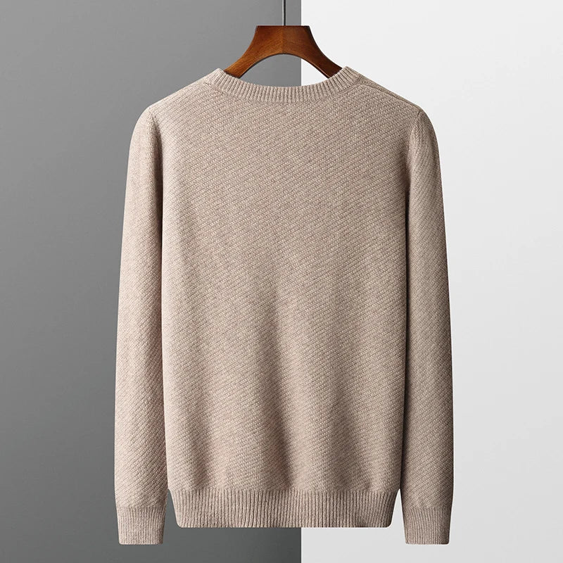 Men’s Soft Knit Crewneck Sweater-Sweaters-ByCalvaro-ByCalvaro