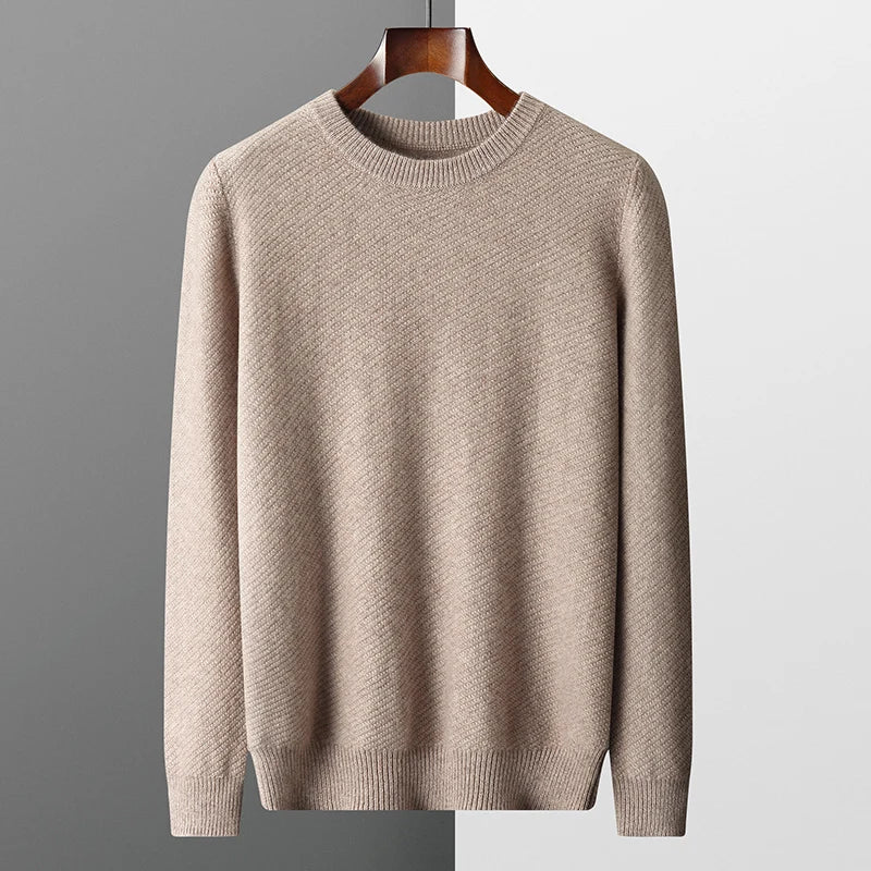 Men’s Soft Knit Crewneck Sweater-Sweaters-ByCalvaro-ByCalvaro