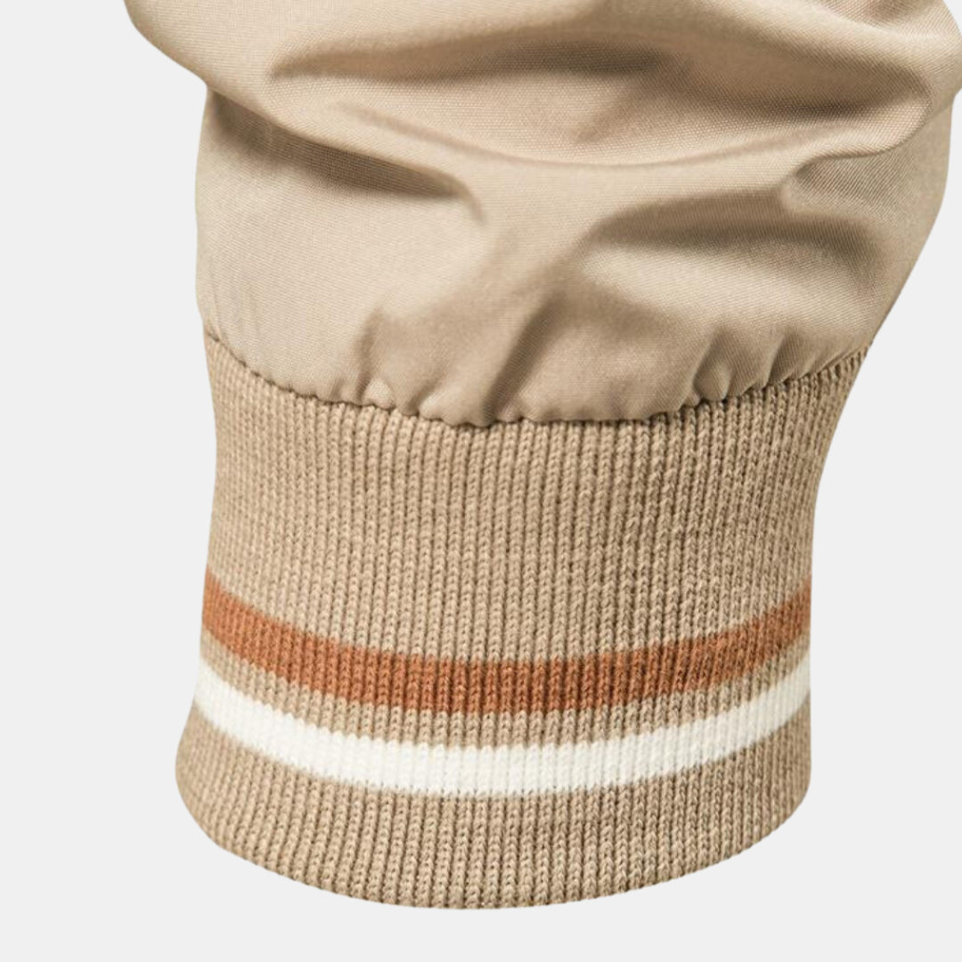 Men's Sporty Bomber Jacket for All Seasons-Jacket-Calvaro-ByCalvaro