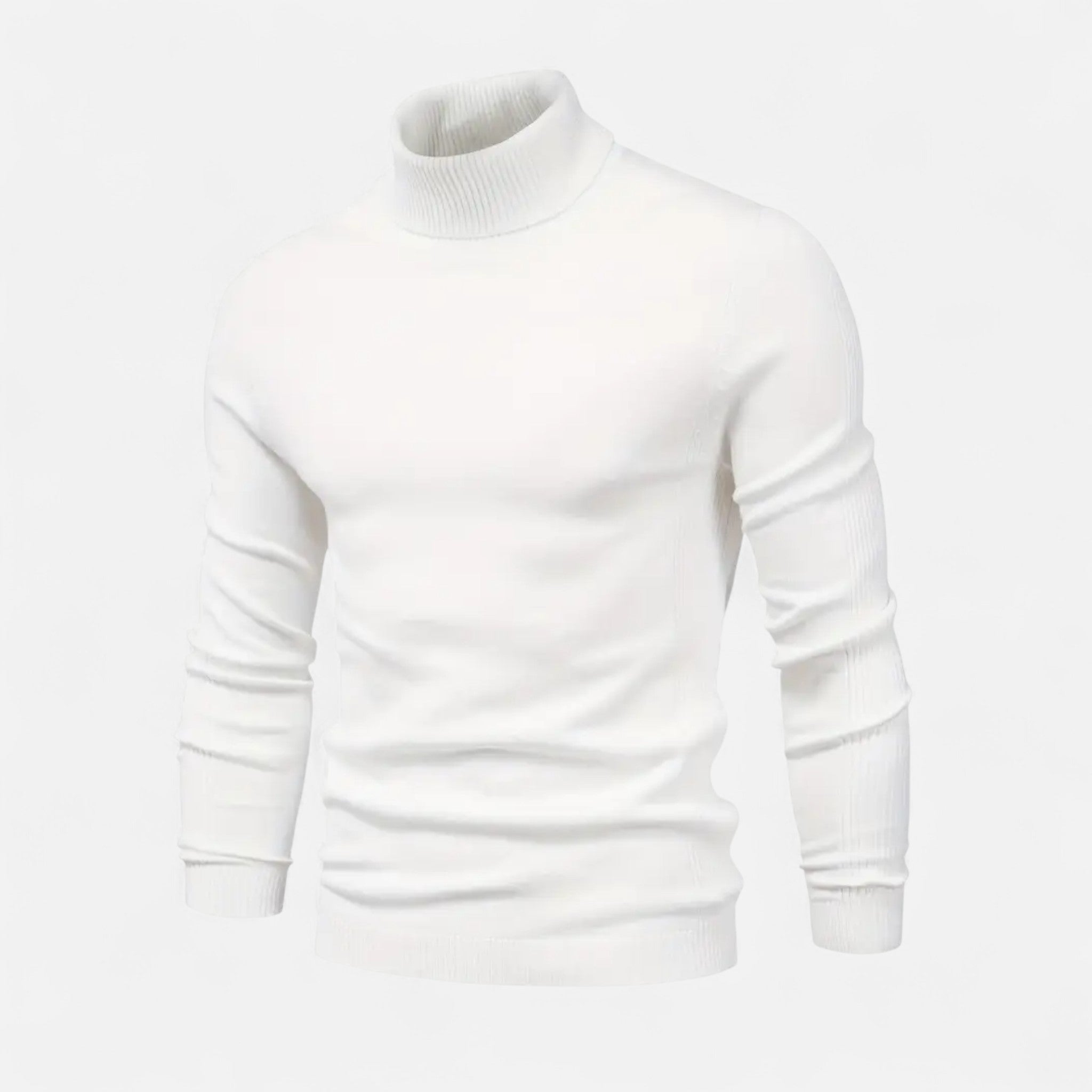 Men’s Turtleneck Sweater Classic Knit-Sweaters-Calvaro-ByCalvaro