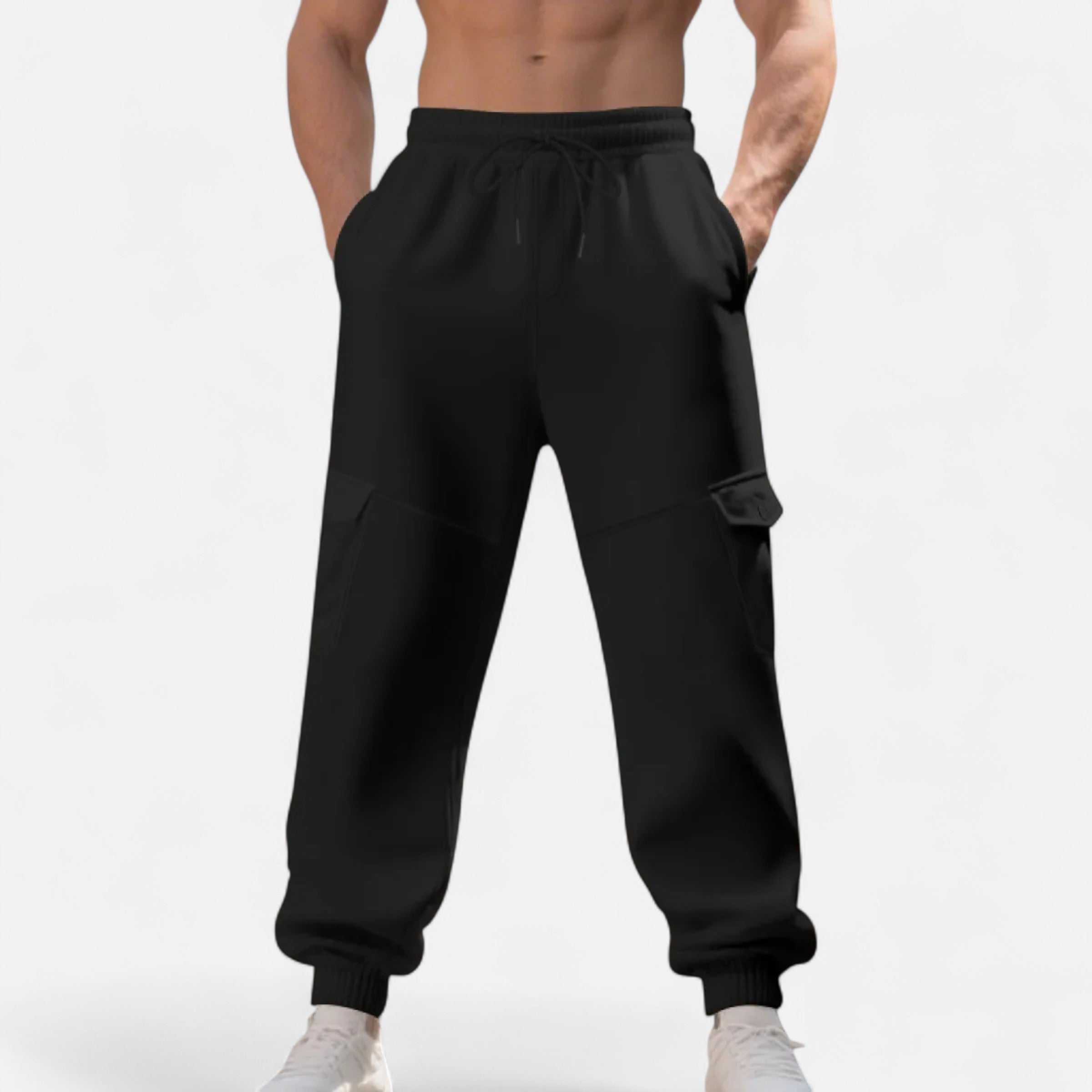 Men’s Urban Ankle Banded Cargo Pants-Pants-Calvaro-ByCalvaro