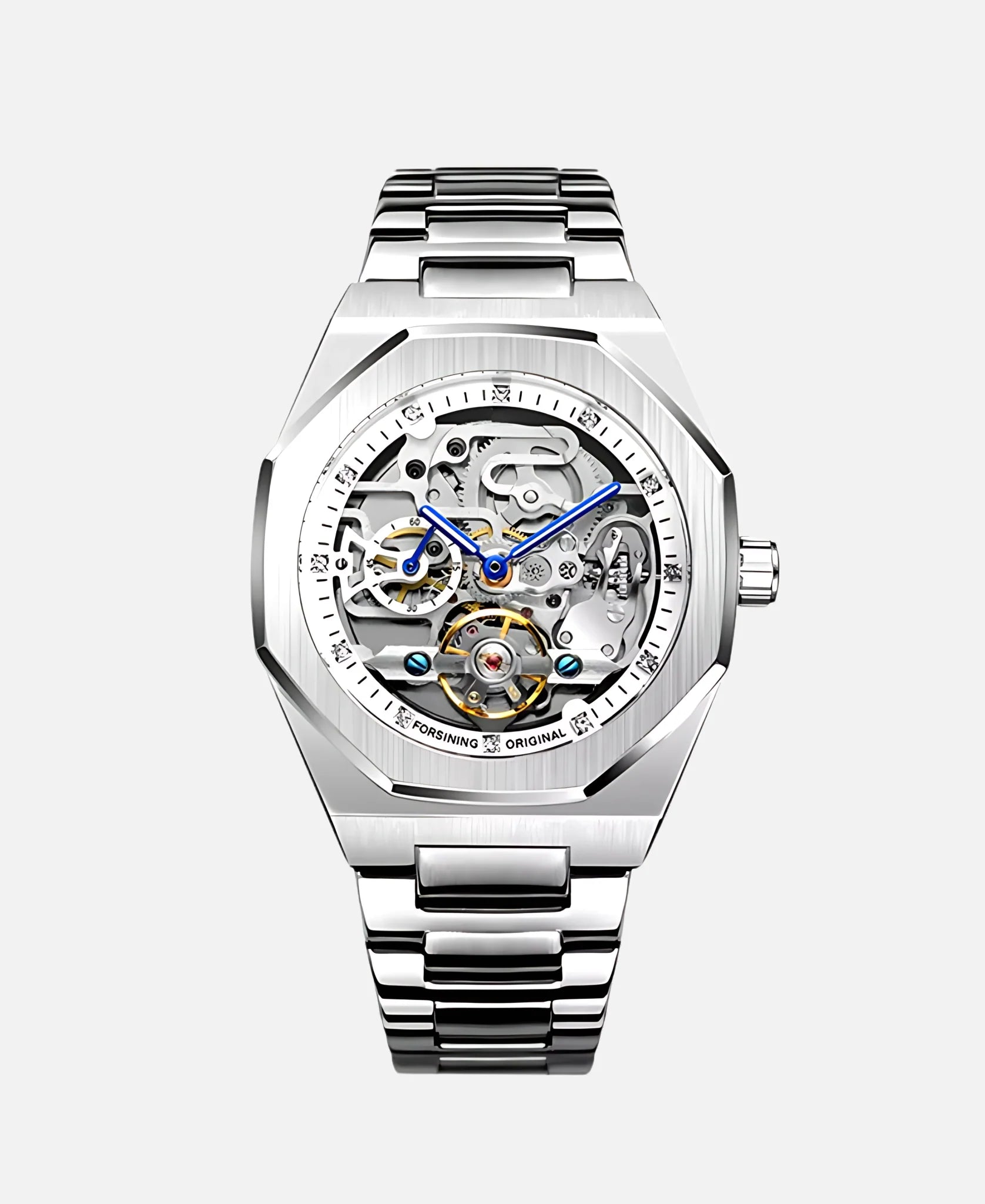 Calvaro Skeleton Mechanical Quartz-Watches-Calvaro-Sliver-ByCalvaro
